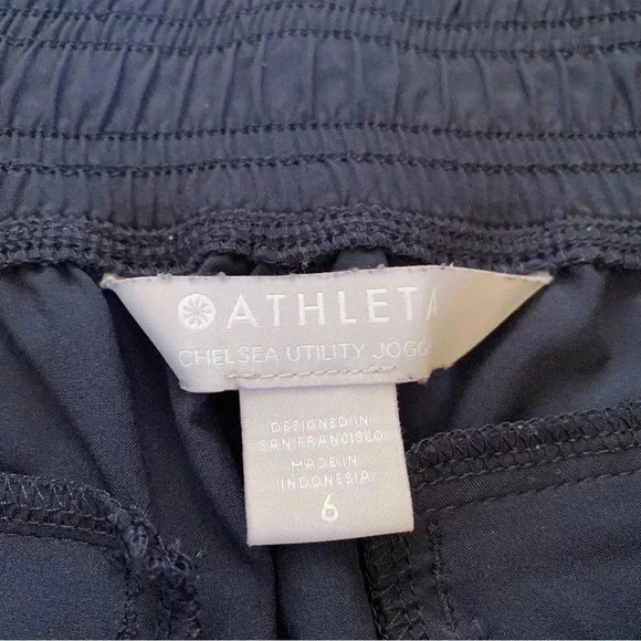 Athleta Chelsea Utility Jogger Pants Dark Navy Blue Athleisure: Size 6 - Picture 8 of 11